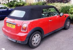 Mini One convertible 1.6, 2010 in red, s