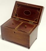 Mahogany box, missing interior, Georgian