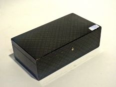 19th century cross-banded mahogany workb