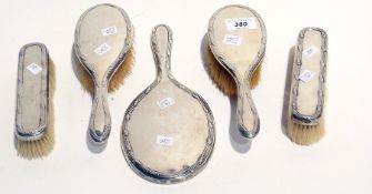 Early 20th century silver-backed dressin