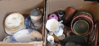 Various assorted ceramics including a ju