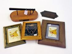 French bronze-effect plaque inscribed 