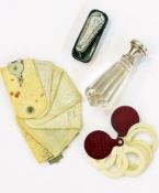 Cut glass and silver-coloured metal seal