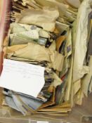 Large quantity of used envelopes 1955 to