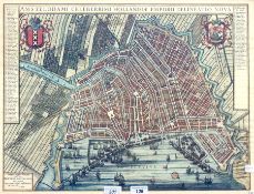 Map after Blaeu, Amsterdam
