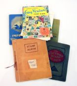 Four various stamp albums containing Wor