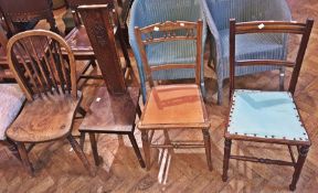 Hardwood spinning chair, elm and hardwoo