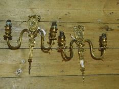 A metal table lamp, lamp shade and a pai