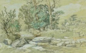 Watercolour over pencil