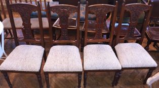 Set of four late Victorian/Edwardian wal