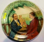 Royal Doulton pottery golfing plaque 