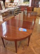 Georgian-style mahogany extending dining