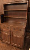 Reproduction oak dresser having nulled f