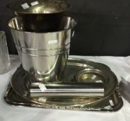 Quantity of silver plate to include ice-