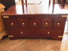 An Eastern hardwood chest of four short