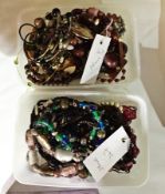 Quantity of costume jewellery to include