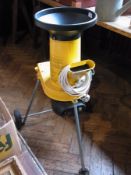 An Al-Ko electric garden chipper on a tr