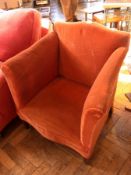 Early 20th century armchair on square ta