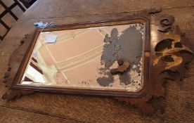 Georgian style walnut fret-frame rectang