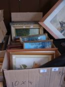 A quantity of framed pictures and prints