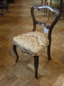 Set of four Victorian rosewood dining ch