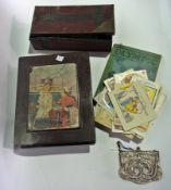 A lady's small beaded purse, a collectio