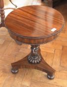 19th century rosewood low circular occas