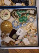 A quantity of vintage costume jewellery