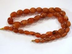 Agate, probably cornelian, graduated pol