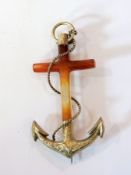 Victorian agate stone and silver-coloure