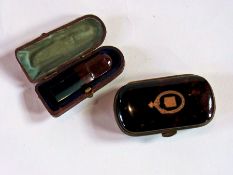 19th century Victorian tortoiseshell piq