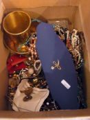 A large collection of costume jewellery