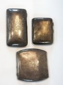 An Edwardian silver cigar case, Birmingh