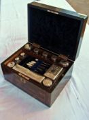 A Victorian coromandel brass-mounted tra