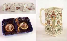 A three-section continental oblong dish