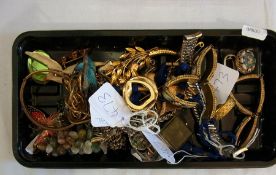 A large collection of costume jewellery