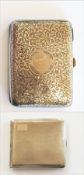 A Victorian silver cigarette case, recta