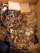 A large quantity of costume jewellery