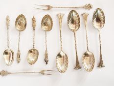 Three Victorian silver apostle teaspoons