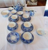 Noritake part tea service decorated in u