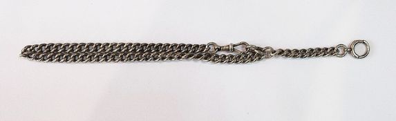 Silver Albert, curb-link pattern, 42g ap