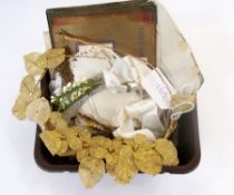 A 1920's pink satin wedding dress with a