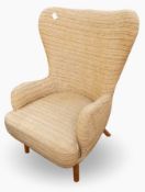 Ernest Race (1913-64) wing chair, DA1, f