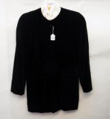 A black velvet Escada three-quarter leng