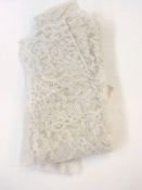 A 19th century bobbin lace veil or stole