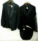 A gentleman's evening jacket, shawl coll