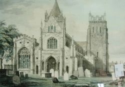 Collection of colour etchings depicting