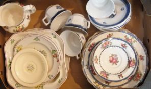 Two stoneware jars, quantity Booths frui