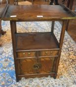 Chinese hardwood cabinet having scroll s