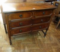 20th century oak sideboard with splashba